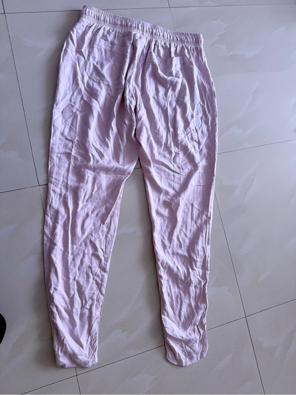 Rewash Lavender Cropped Jogger Pants - Picture 3 of 14